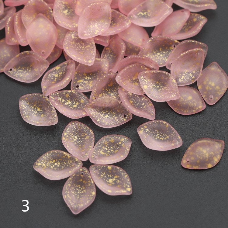 50PCS Czech Glass Flower Petal Beads 13x19mm Flower Petals Etsy