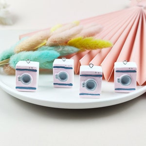10/20 PCS Resin washing machine Charms, Resin Charm Pendant,Earring Charms, Necklace Charms,Jewelry Charms for Earring Making