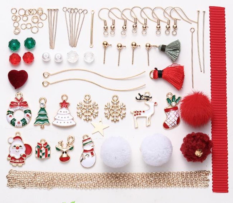 DIY Christmas Earring KitJewelry Making Kit For Etsy