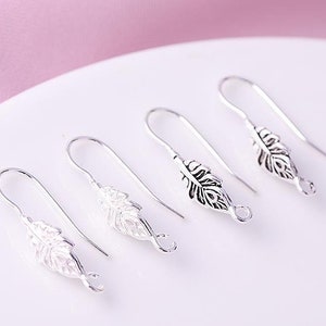 Silver Finish Metal Jewelry Making Earring Hooks – The Art Connect