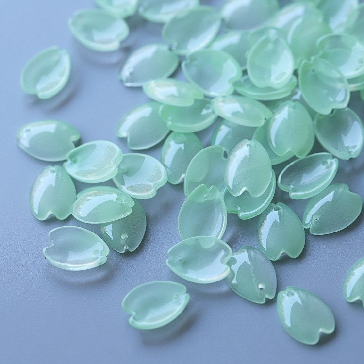 50PCS Czech Glass Flower Petal Beads 11x15 Mm Flower Petals Etsy