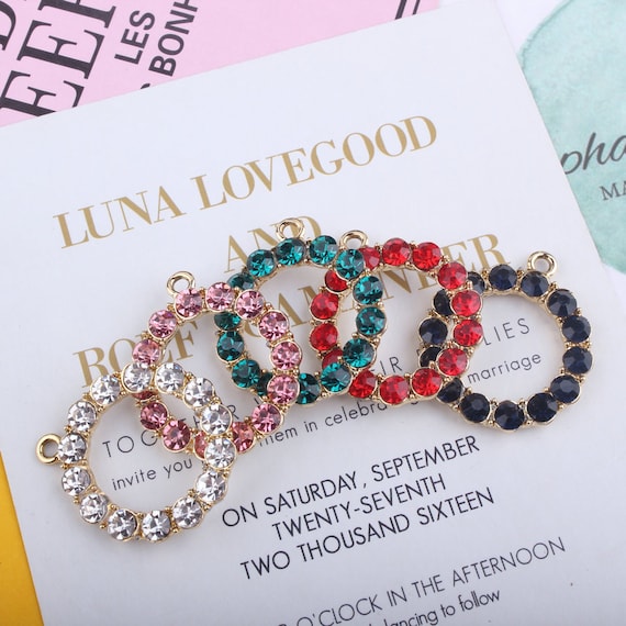 Rhinestone charms for jewelry making new arrivals