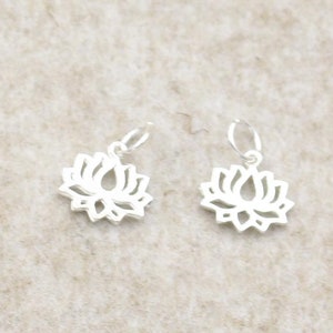 925 Sterling Silver Charms, Silver Flower Floral Charm Pendant, Earring Charms, Necklace Charms, Necklace Pendant,Jewelry Charms