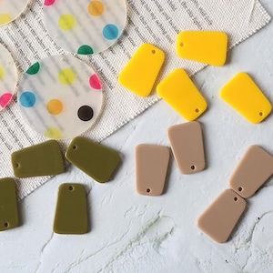 10PCS Resin Charms, Resin Charm Pendant, Acrylic Charms, Colorful Charms,Jewelry Charms for Earring Making