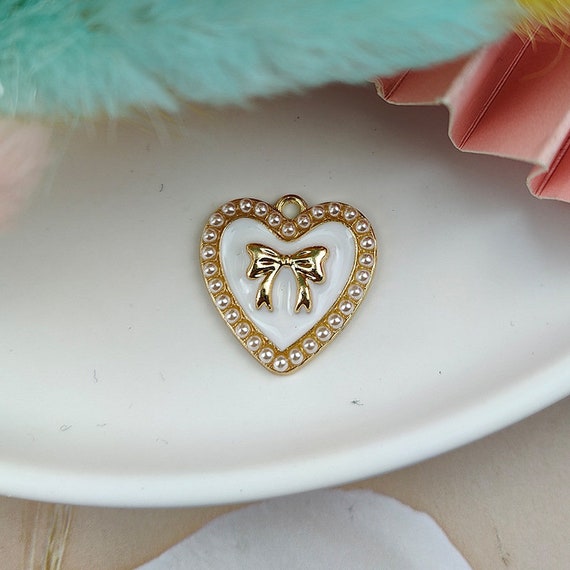 Heart Charms Jewelry Making, Charms Pendant Heart 20pcs