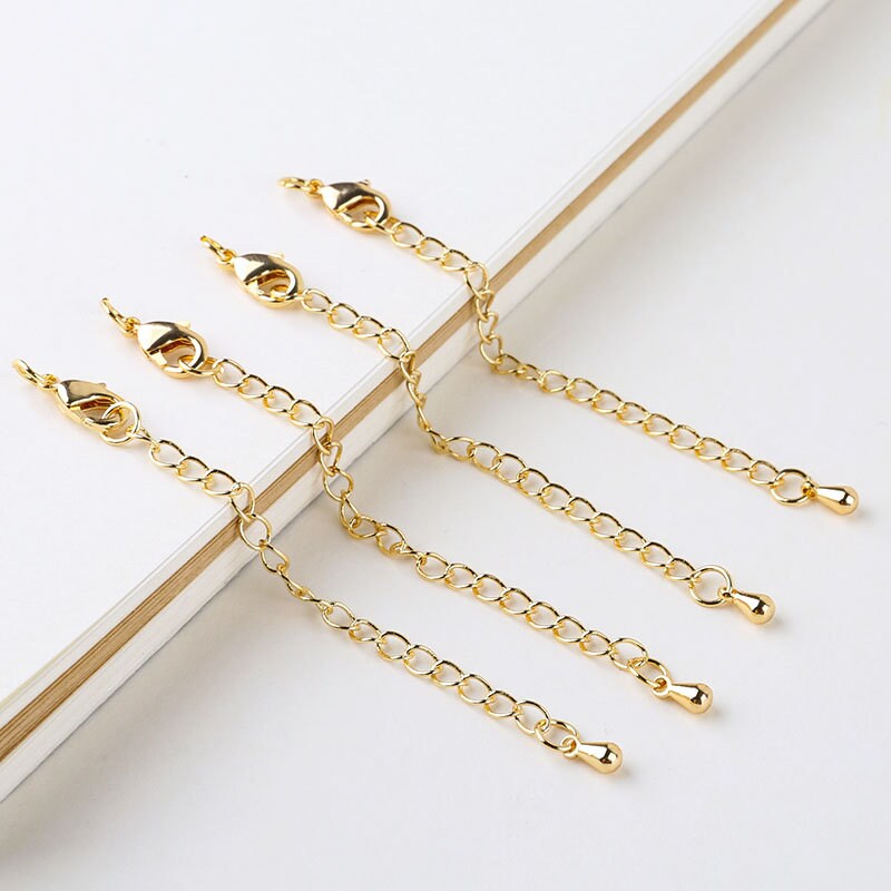 18K Real Gold Plated Chain Extender Necklace Extender Etsy