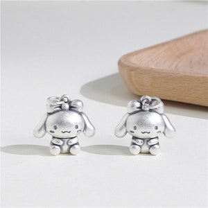 999 Sterling Silber Charms, Silber Kaninchen Charm Anhänger, Ohrring-Charms, Halskette Charms Anhänger, Bastelbedarf, Schmuck Charms
