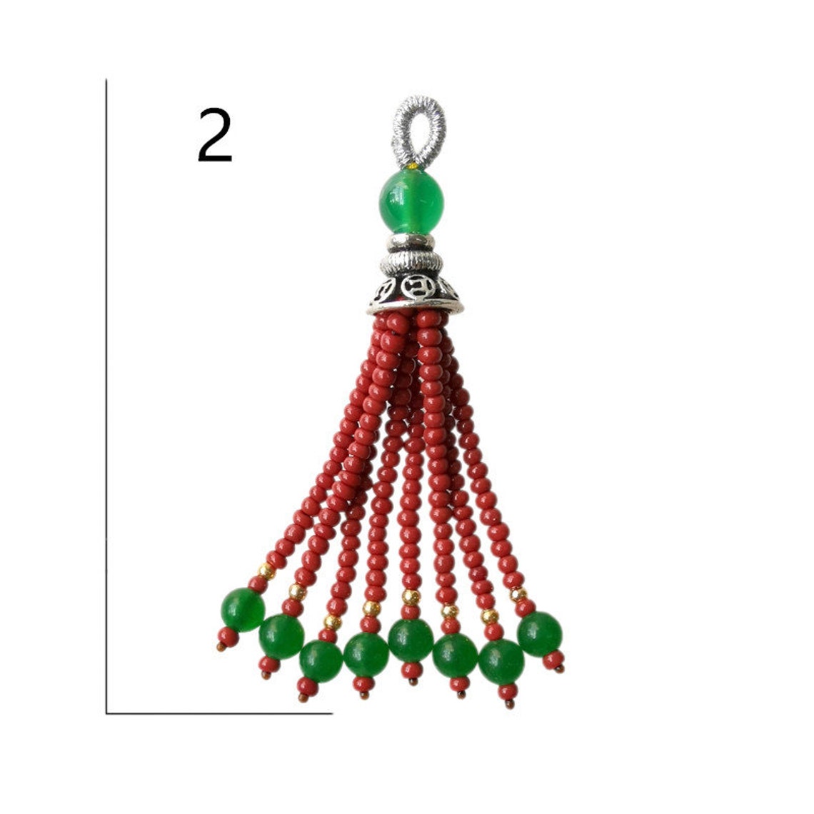 Agate Glaze Tassel Beaded Tassel Short Tassel Tassel Etsy