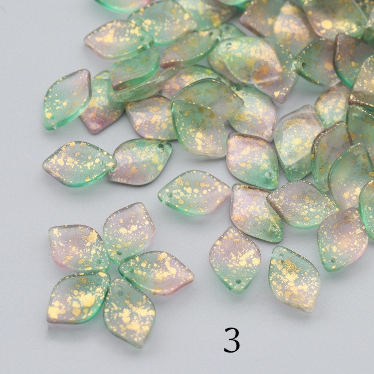 50PCS Czech Glass Flower Petal Beads 13x19mm Flower Petals | Etsy
