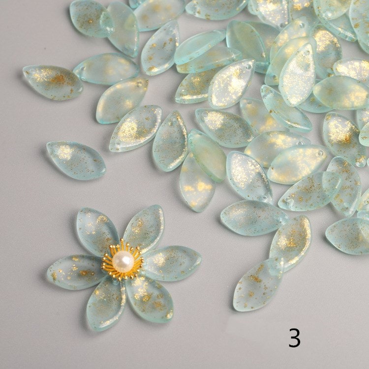 100PCS Czech Glass Flower Petal Beads 10x12mm Flower Petals Etsy