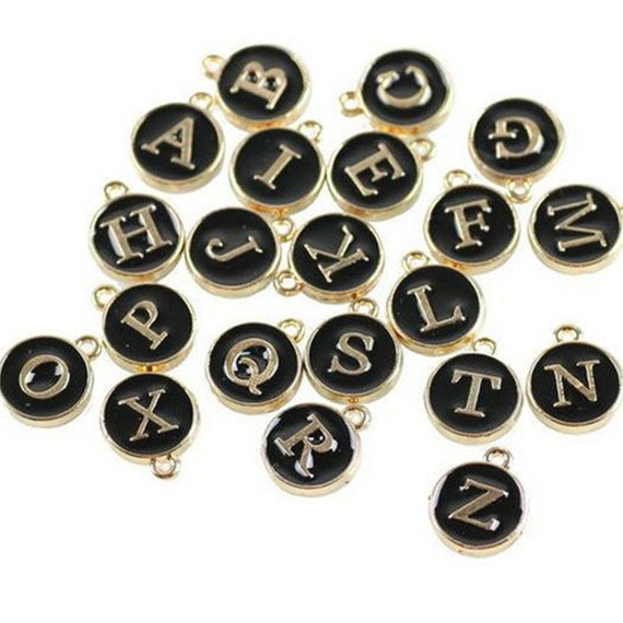 PATIKIL Ciondoli Alfabeto, 100 Pcs Ciondoli Per Braccialetti Letterae Fai Da Te Per Creazione Di Gioielli, Orecchini, Collane, Artigianato, Oro Chiaro, Lettera S