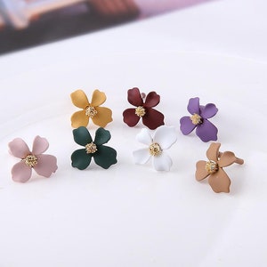 10pcs Flower Stud With Hook Ear Stud Earring Post Earring Stud Earring Stud Post Findings