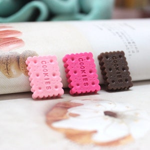 10/20/50pcs Cookie Cabochon Embellishments Cabs Decoration For Phone Case Flat Back Assorted Button Beads Hair Accessories Earring