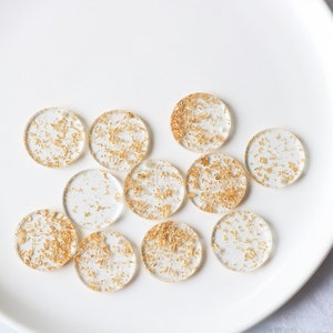 10PCS Resin Charms, Resin Charm Pendant,Golden Charms, Round Charms,Acrylic Charms,Jewelry for Earring Necklace Making