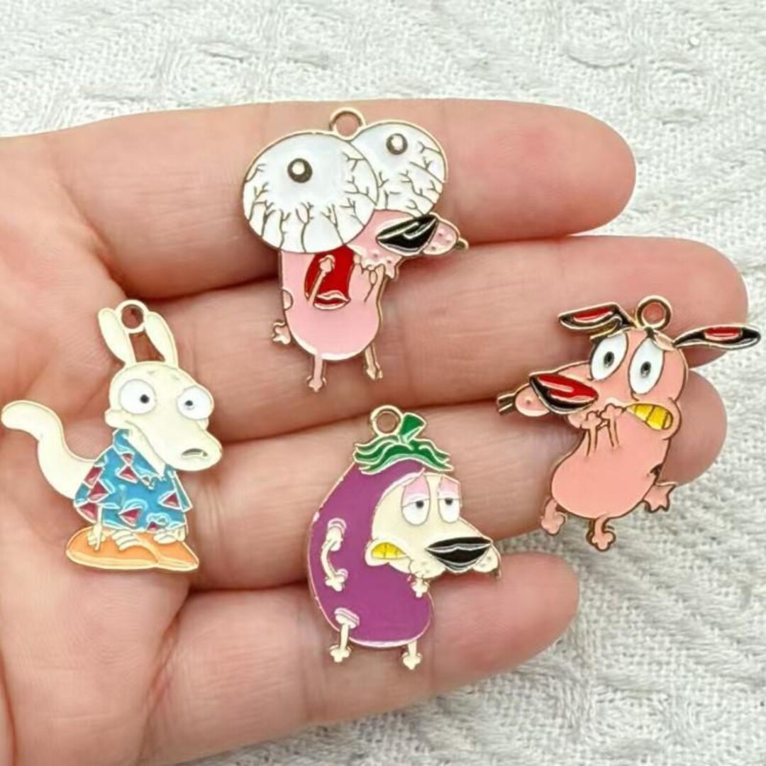 10/20PCS Cartoon Animation Enamel Charm,diy Drop Oil Alloy Tiny Charm ...