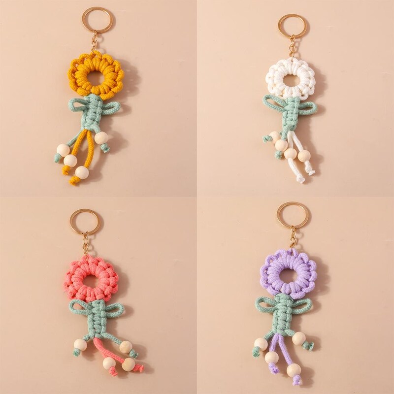 Hand Knit Key Chain - Etsy