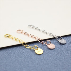 925 Sterling Silver Chain Extender,Necklace Extender,DIY handmade accessories,Bracelet extension chain accessories