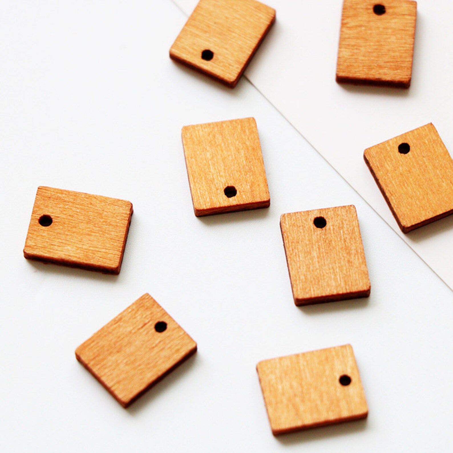 40PCS Wood Tiny Charms Wood Beads Charm Pendant Wooden Etsy