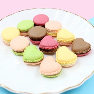 10/20/50pcs Macaron Cabochon Embellishments Cabs DIY Decoration For Phone Case Flat Back Button Beads Hair Accessories Earring