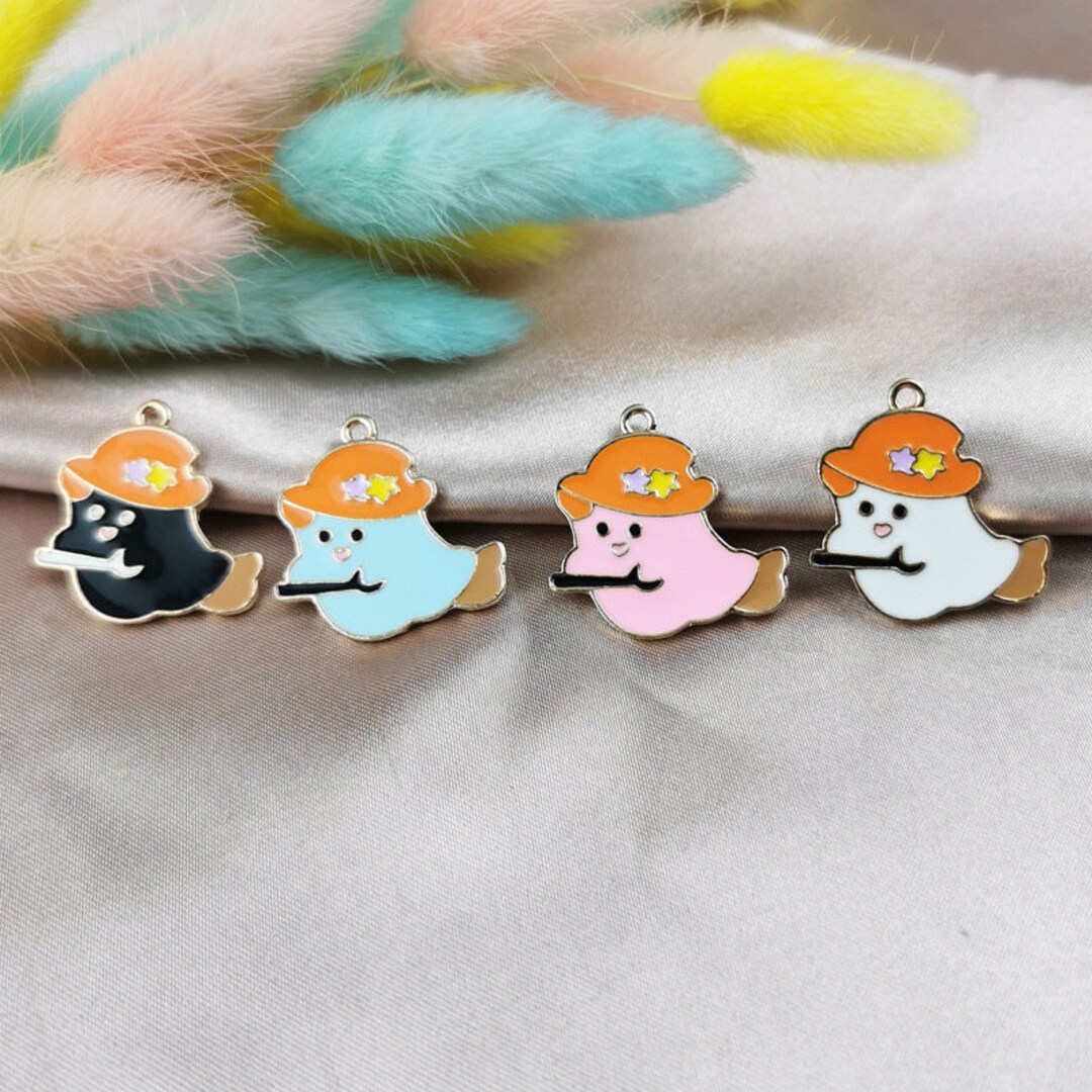 Halloween Geister Schmuck Set - Ohrringe & Halskette Für Grusel-Partys