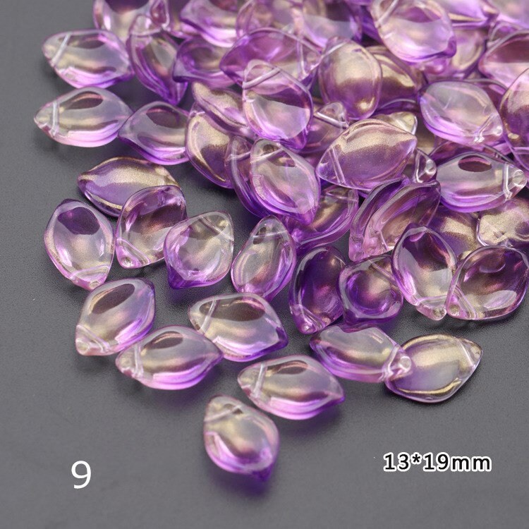 50PCS Czech Glass Flower Petal Beads 13x19 mm Flower Petals Etsy