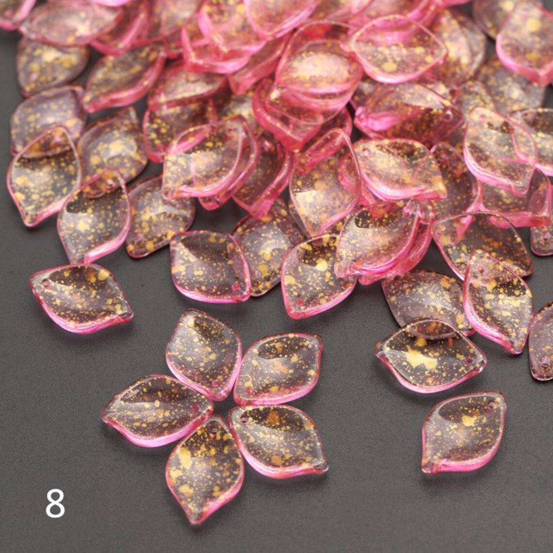 50PCS Czech Glass Flower Petal Beads 13x19mm Flower Petals Etsy