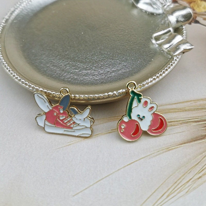 10/20 PCS Enamel Charms DIY Drop oil Alloy Charm Pendant Etsy