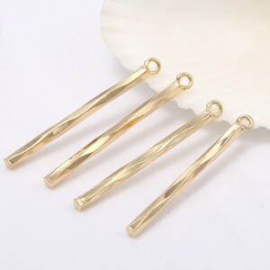 10pcs 14K Real Gold Plated  Charms,Golden Charm Pendant,Nontarish Brass Charms,Earring Charm,Jewelry Charms,Necklace Charm