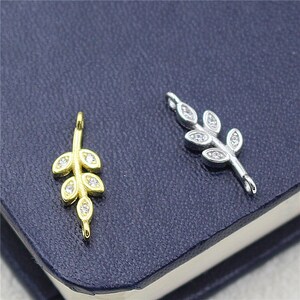 2/4/6/10pcs 925 Sterling Silver Connector Charms, Silver  Charm Pendant, Earring Charms, Necklace Charms, Necklace Pendant,Jewelry Charms