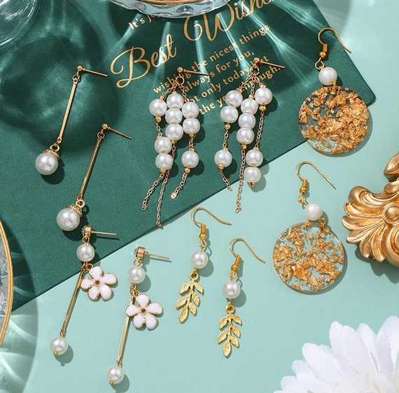 DIY Pearl Earring Kitjewelry Making Kit for Beginnersjewelry | Etsy