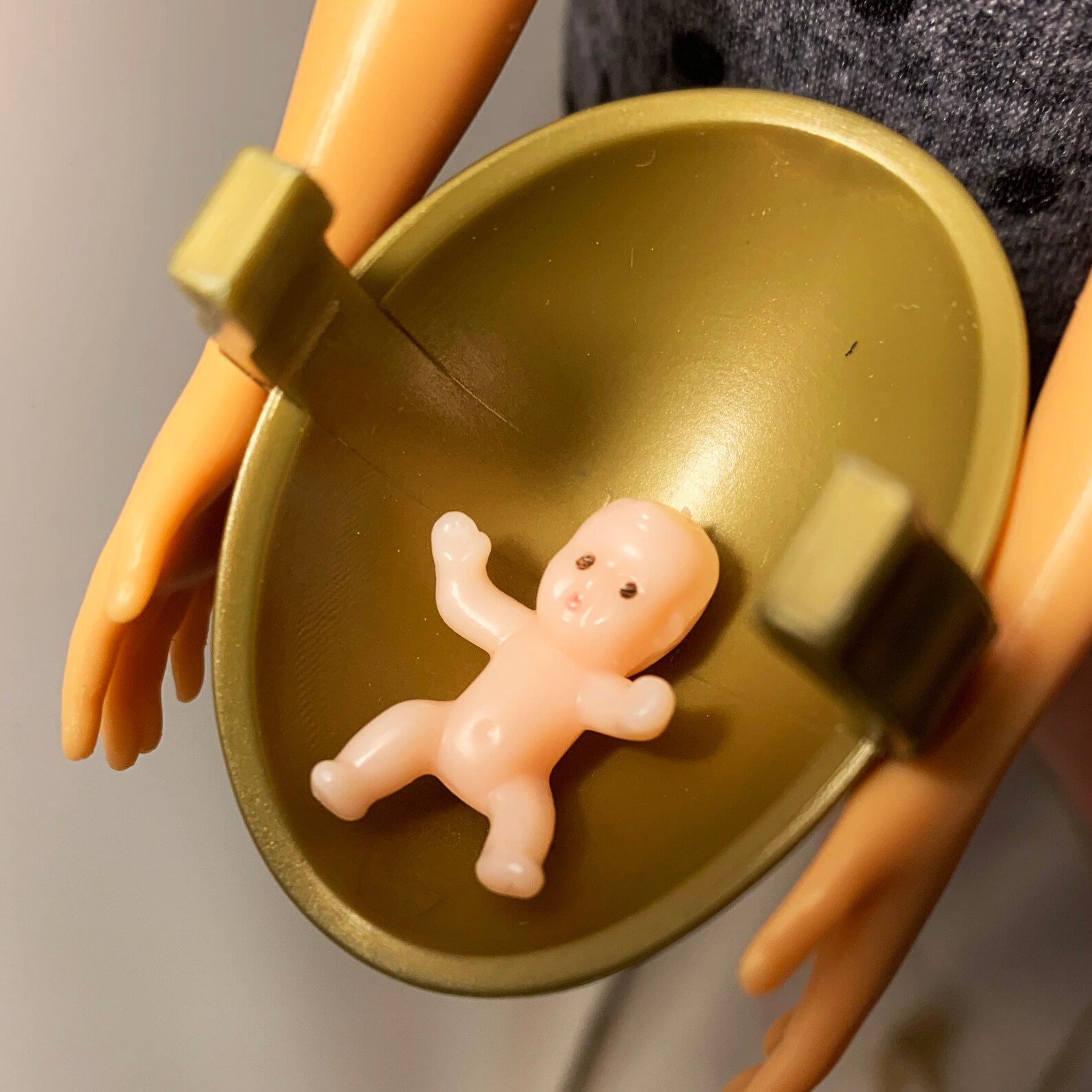 Clip On Pregnant Doll Belly fits Barbie comes with Baby Etsy