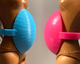 Gender Reveal Clip On Pregnant Doll Belly fits Barbie comes with Baby