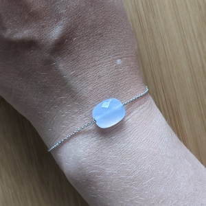 Morganne Bello Paris 18k Gold Chalcedony Bracelet