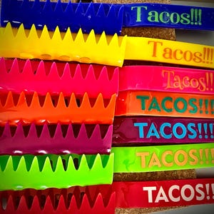 Taco meat scoop and portion tool. Ambidextrous!
