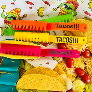 Taco meat scoop and portion tool. Ambidextrous!