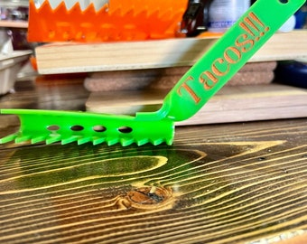 New Design! Taco meat scoop and portion tool.