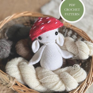 PATTERN: Mushroom Sprite Crochet Amigurumi PDF Download Pattern Crochet Mushroom Pattern Fairy Amigurumi Whimisical Toadstool English
