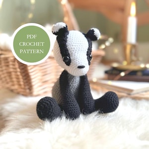 Burdock der Dachs Häkelanleitung: Amigurumi (PDF-Anleitung)