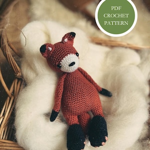 PATTERN, Oleander the Fox Little Folk, Crochet Pattern, Fox Amigurumi Pattern, Fox Crochet, DIY Pattern, English