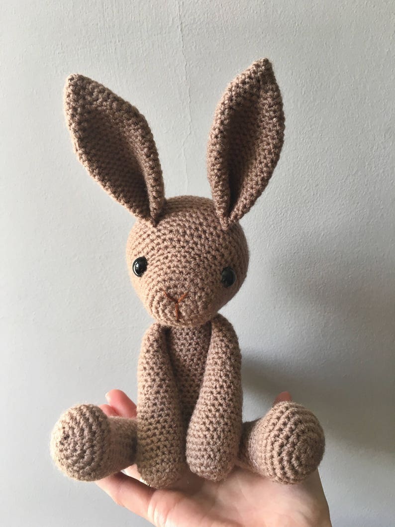 Basil the hare amigurumi crochet toy doll image 5