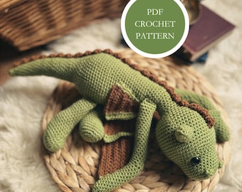 Percival the Wyvern Crochet Pattern: Amigurumi PDF (UK Terminology)