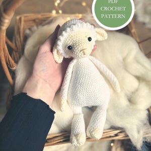 PATTERN, Beatrix the Lamb Little Folk, Crochet Pattern, Sheep Amigurumi Pattern, Lamb Crochet, DIY Pattern, English