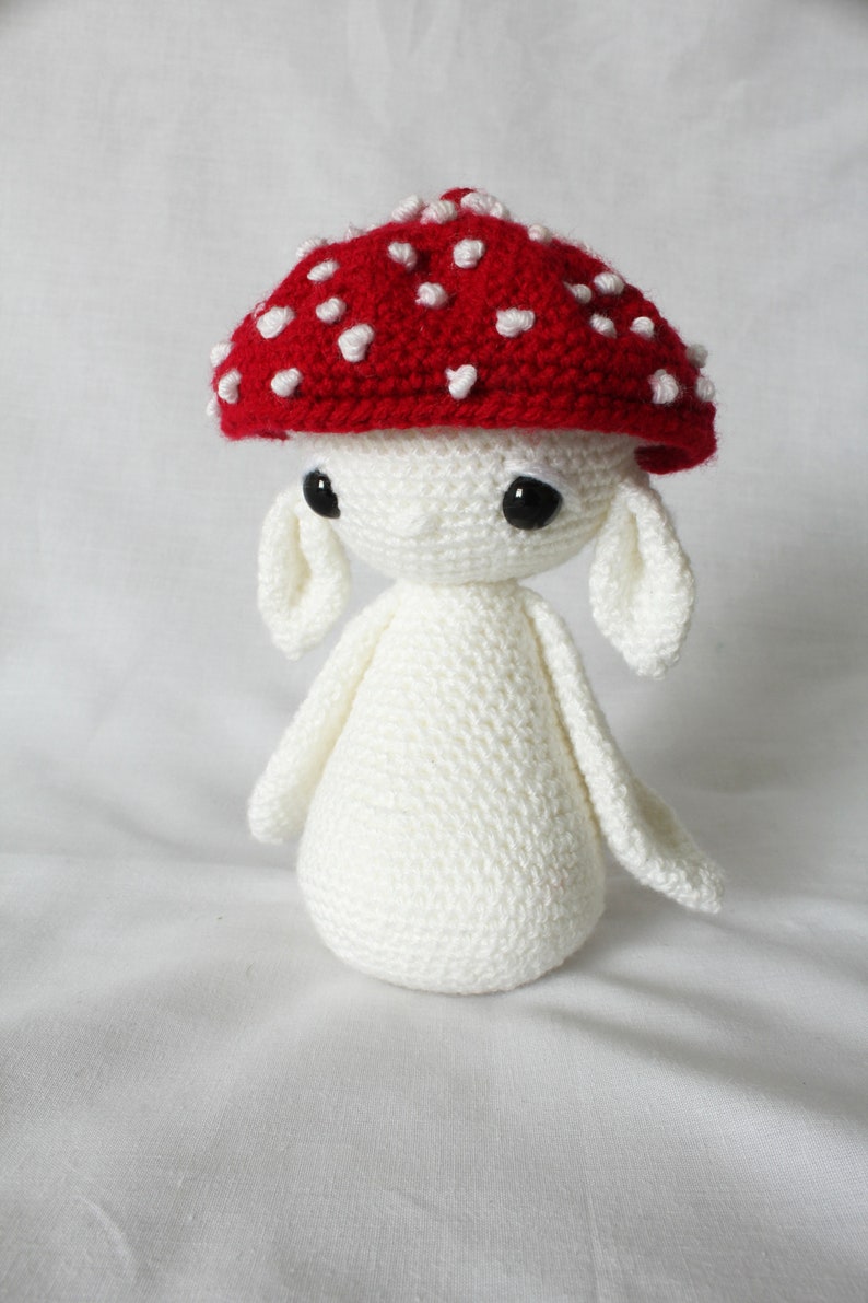 PATTERN: Mushroom Sprite Crochet Amigurumi PDF Download Pattern Crochet Mushroom Pattern Fairy Amigurumi Whimisical Pattern Cute Toadstool image 6