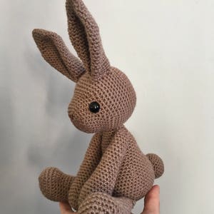 Basil the hare amigurumi crochet toy doll image 4