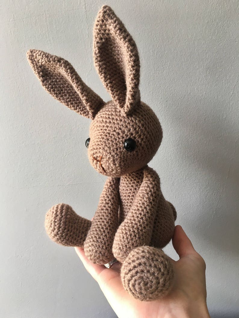 Basil the hare amigurumi crochet toy doll image 3