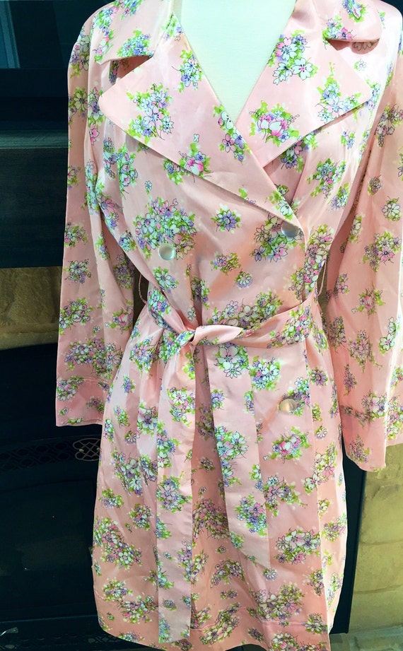 Vintage Smoking Jacket Women's 50s Size Medium Pin