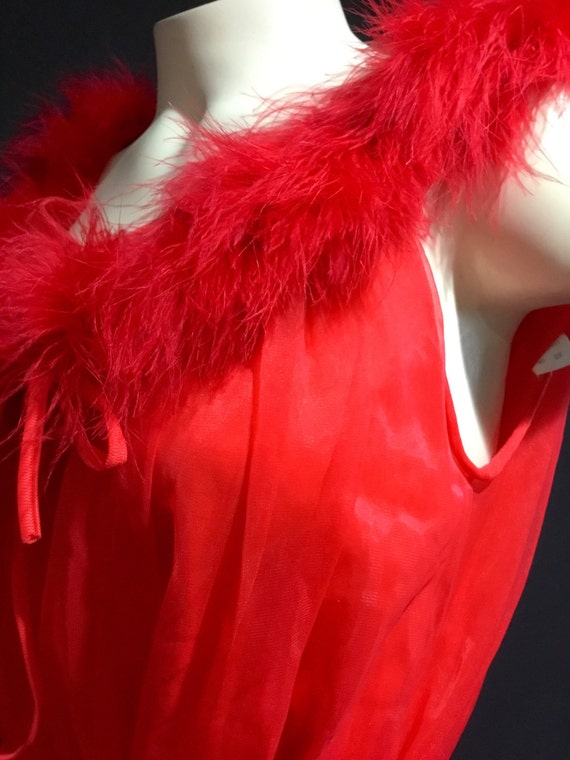feather nightgown red Gem
