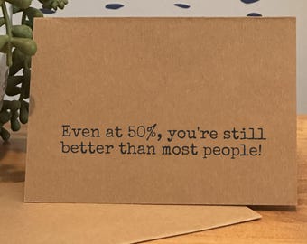 Funny Get Well Soon Card, Feel Better Card, Speedy Recovery Card, Handmade Cards, Funny Card, LOL Card, Get Better Soon Cards, Popular Cards