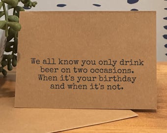 Funny Birthday Cards for Friend and Family, Sarcastic Birthday Card Humorous Birthday Card Witty Birthday Card Quirky Birthday Greeting Card