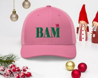 Mahjong Embroidered BAM Trucker Hat, Gift Ideas, Dot Crack Bam, Mahjong Gifts